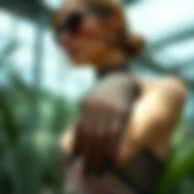 Sustainable materials used in the production of fishnet gloves