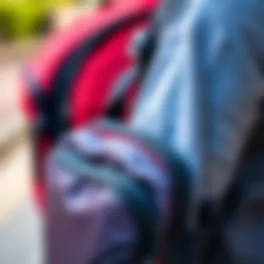 Close-up of Materials Used in Running Arm Bags Close-up of materials used in running arm bags