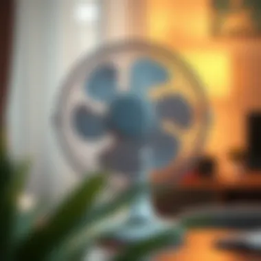 Energy-efficient small wireless fan in use