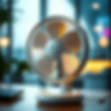 Innovative design of a modern wireless fan