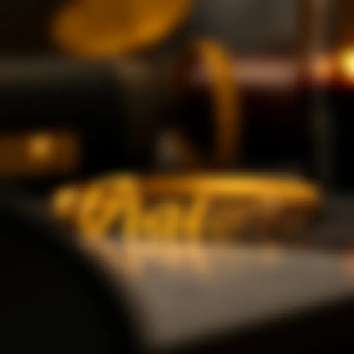 Luxurious gold name bracelet highlighting craftsmanship