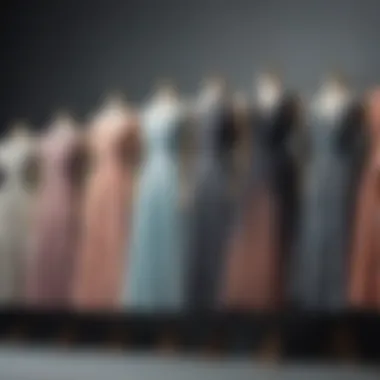 Variety of midi dress styles on display