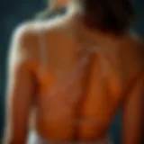 A stylish backless camisole showcasing intricate lace detailing