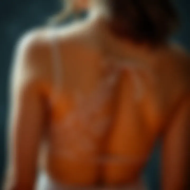 Intricate Lace Detailing in Backless Camisoles A stylish backless camisole showcasing intricate lace detailing