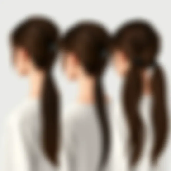 Elegant variations of long clip ponytails featured