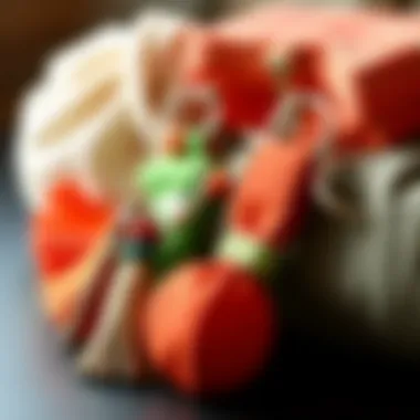 Eco-Friendly Materials for Sustainable Living Various eco-friendly materials used in creating reusable bag keychains displayed together.