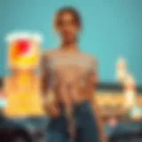 Chic Self-Tie Crop Top Look Chic self-tie crop top styled with high-waisted jeans