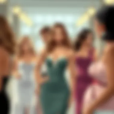 Variety of bandeau bodycon dresses for different occasions