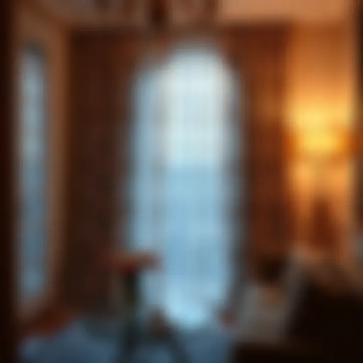 Sophisticated Style with Lace Curtains Stylish room with lace curtains adding a touch of sophistication