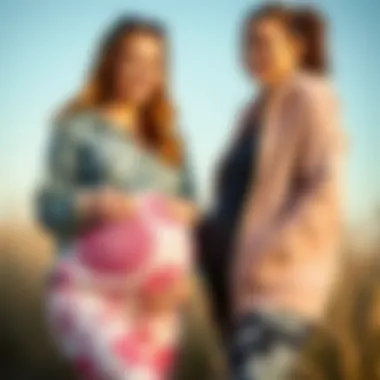 Maternity fleece set showcasing various designs and colors