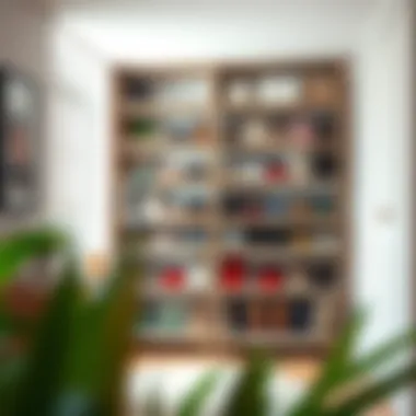 Shoe shelving units maximizing space in a small apartment