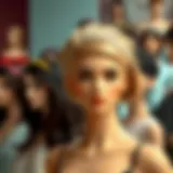 Stylish array of short headband wigs displayed elegantly