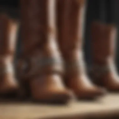 Materials Used in Stacked Heel Cowboy Boots An assortment of materials used in the construction of stacked heel cowboy boots.