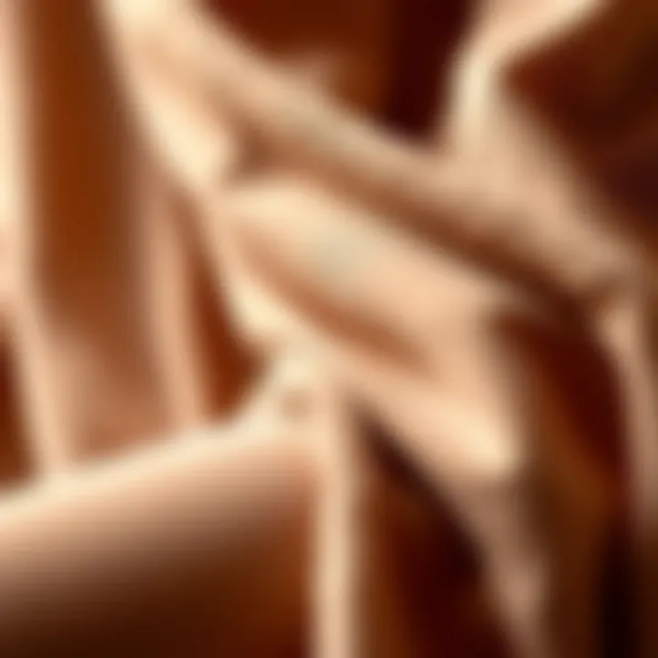 Material Richness of Warm Panty Hose Close-up of luxurious fabric used in warm panty hose