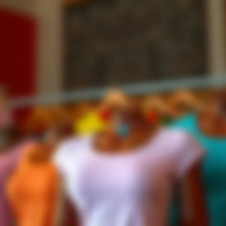 Variety of Colors and Styles A variety of colors and styles of short sleeve yoga tops