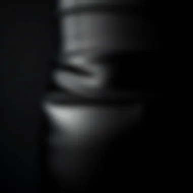 Close-up of latex material properties emphasizing flexibility and durability