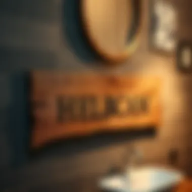 Elegant Reclaimed Wood Vintage Sign Elegant vintage sign made from reclaimed wood