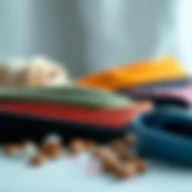 Diverse Materials Used in Waistband Elastic Various materials used in waistband elastic, showcasing diversity