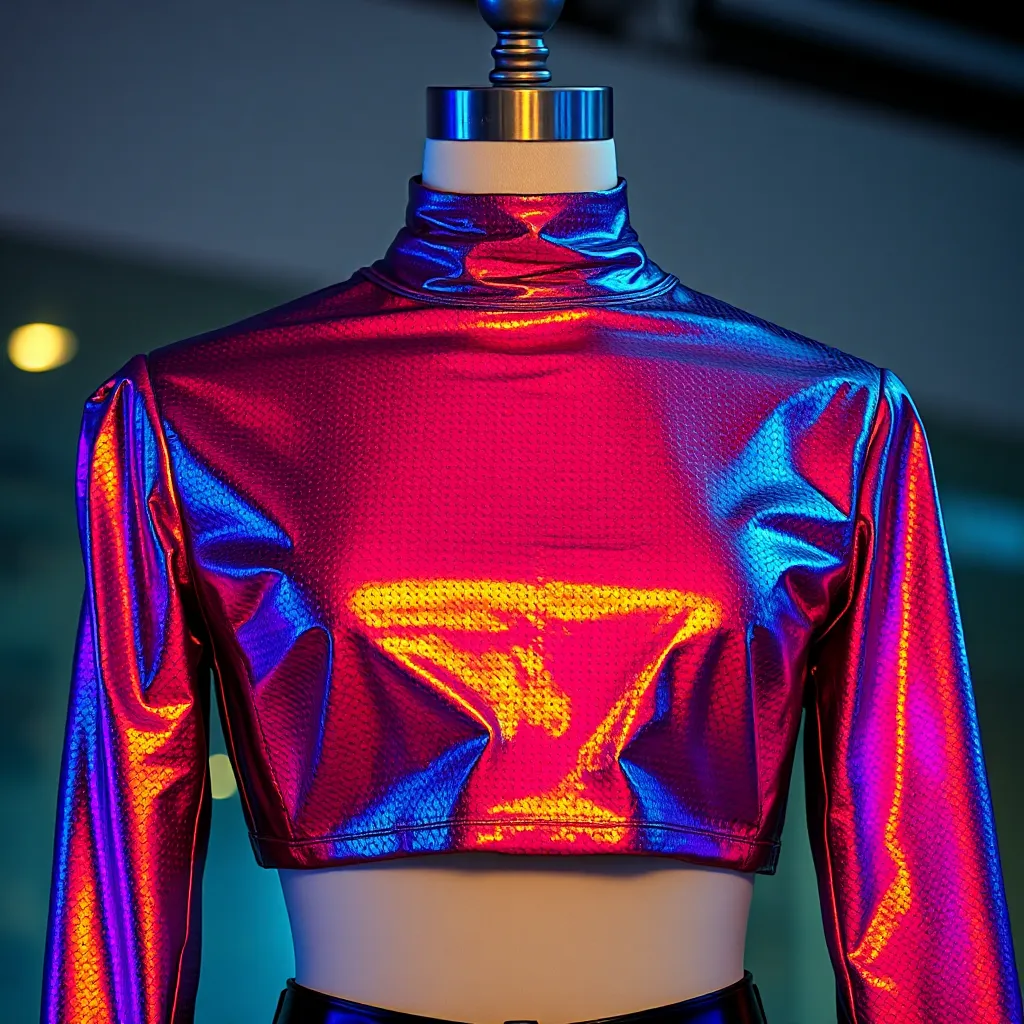 Teletech Rave Blue Tops The Metallic Rave Top: Stylish and Functional Fashion